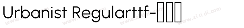 Urbanist Regularttf字体转换
